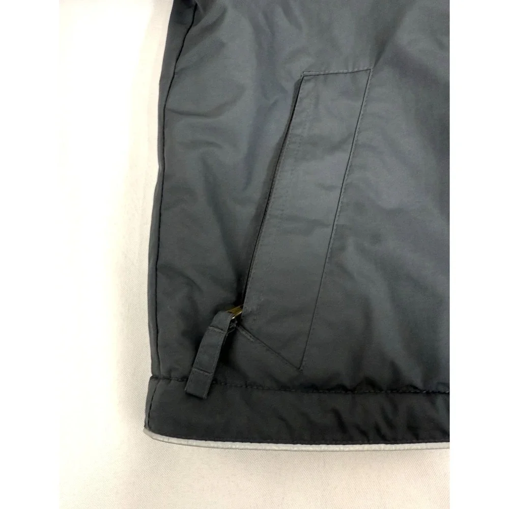 Land's End Kids Youth L (7) Grow-A-Long Gray Hooded Winter Jacket‎ Coat